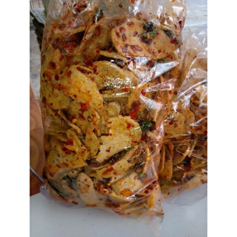 

basreng pedas nampoll gurih keriuk aroma daun jeruk cemilan hss bandung 1000grm