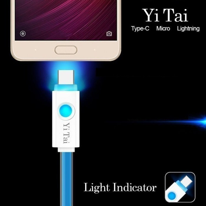 Kabel Data Yitai Type C Auto Smart Power Off with LED light - BDC