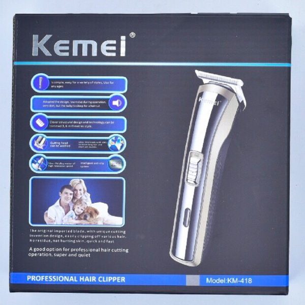 KEMEI Alat cukur rambut hair clipper KM-418 ORIGINAL Mesin Cukur Rambut, Kumis, Jenggot