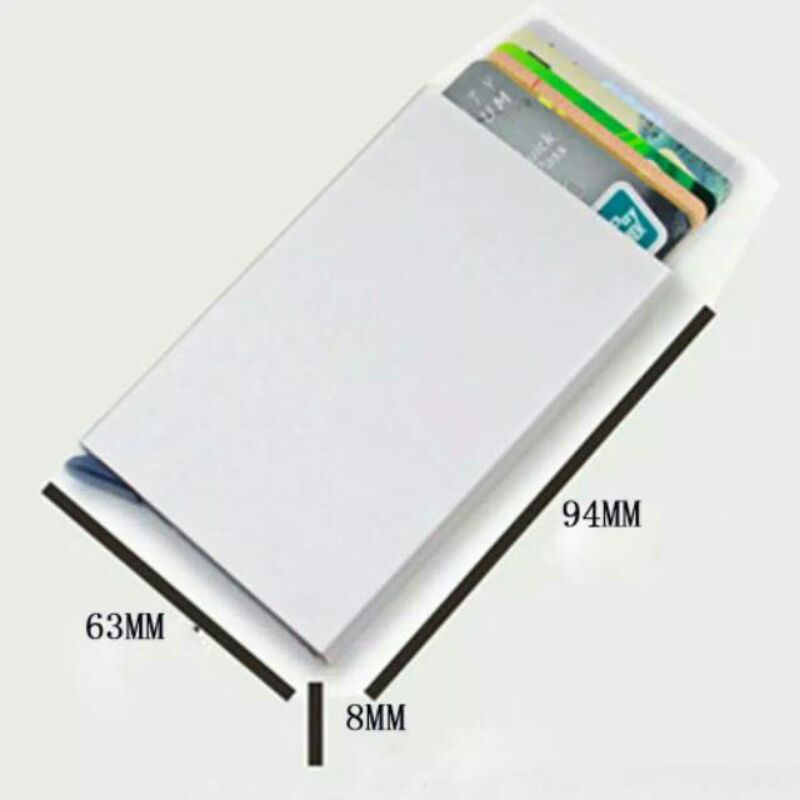 dompet kartu aluminum card otomatis