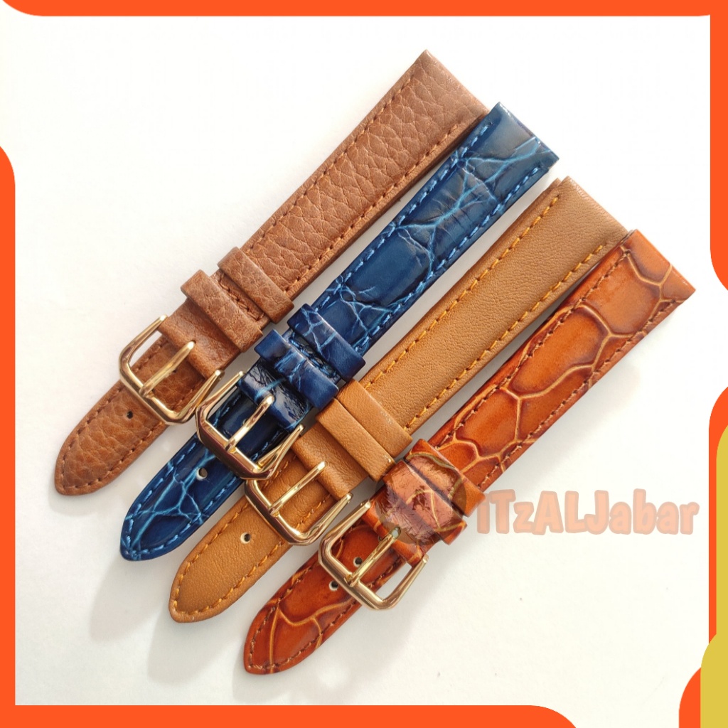 Strap tali jam tangan Kulit 16mm leather strap Tali jam Kulit 16mm