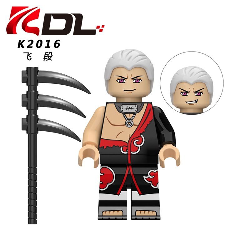 K2016 Mainan Anak Balok Susun Mini Anime Jepang Akatsuki Hidan Battle Damage Mini Figure Hidan Full 