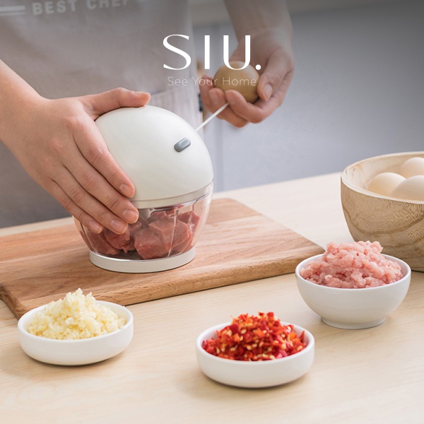 SIU Manual Food Chopper - Blender Manual Tarik Tangan Penghalus Makan