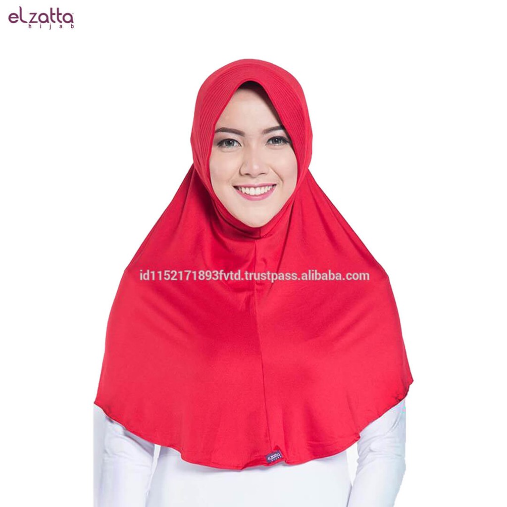 Promo Elzatta Hijab / Hijab / Hijab Instan / Bergo / Elzatta Basic / E002 MAROON Murah