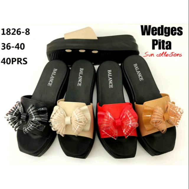 Sun-EMILIA Wedges Slip 5 Cm Acc Pita 1826-8