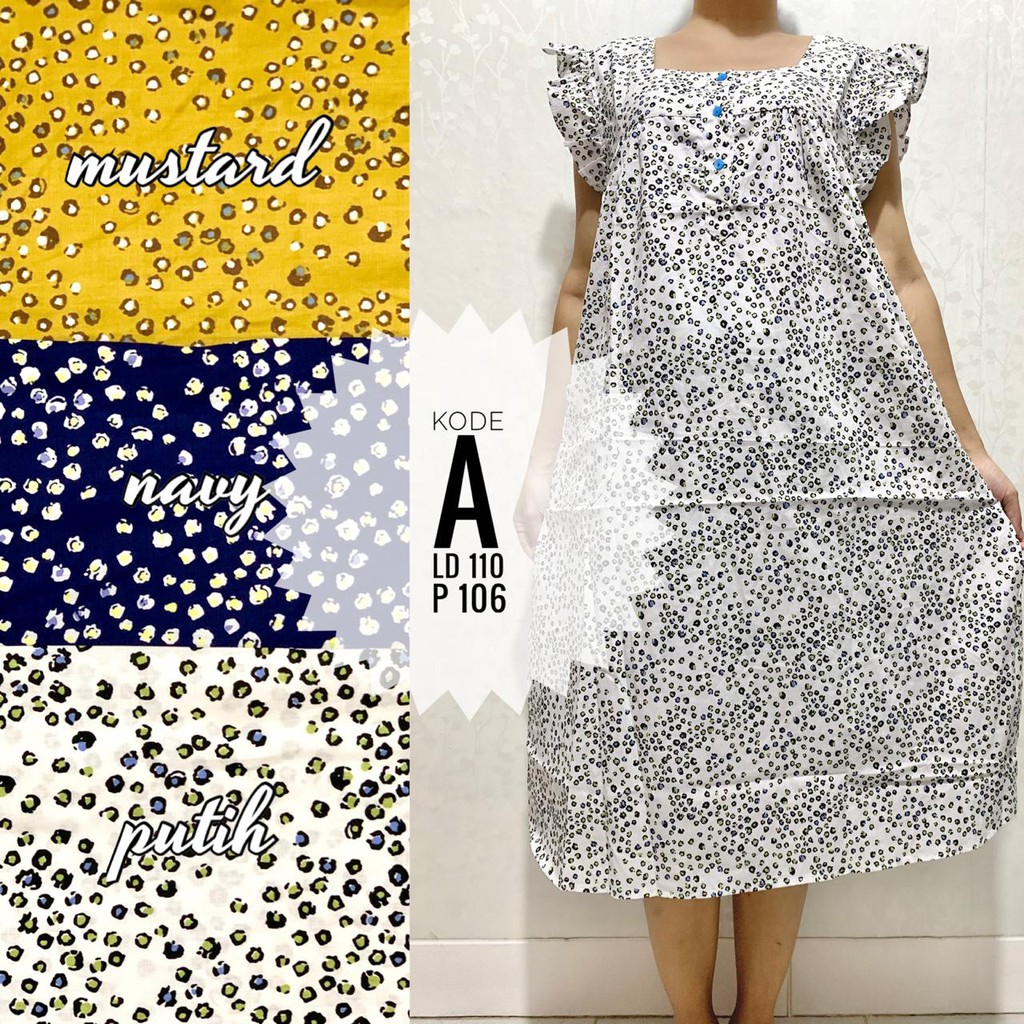 Daster Geber Original Gold Katun Jepang Lokal Busui Bumil