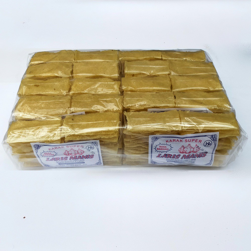 

Kerupuk Karak Laris Manis Rasa Bawang Mentah 1 Pak