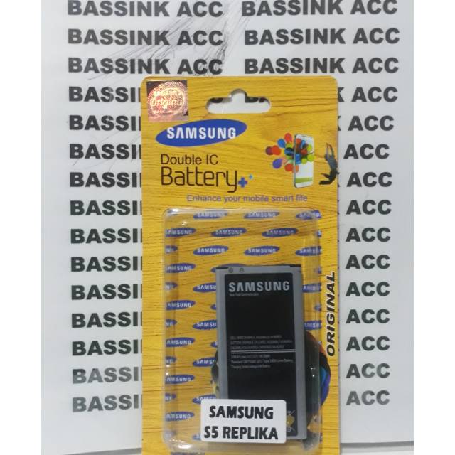 Baterai Samsung S5 Replika Batre i9600 G900 Slim Original Double IC