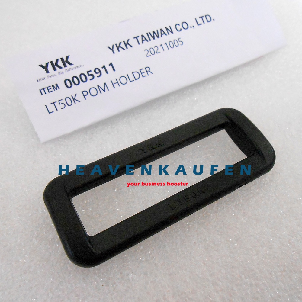 Ring Kotak Tas YKK 5 cm Hitam Poly Acetal POM Bagus Kuat High Quality