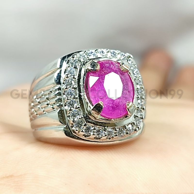 BATU PINK RUBY ASLI NATURAL TOP QUALITY SIAP PAKAI