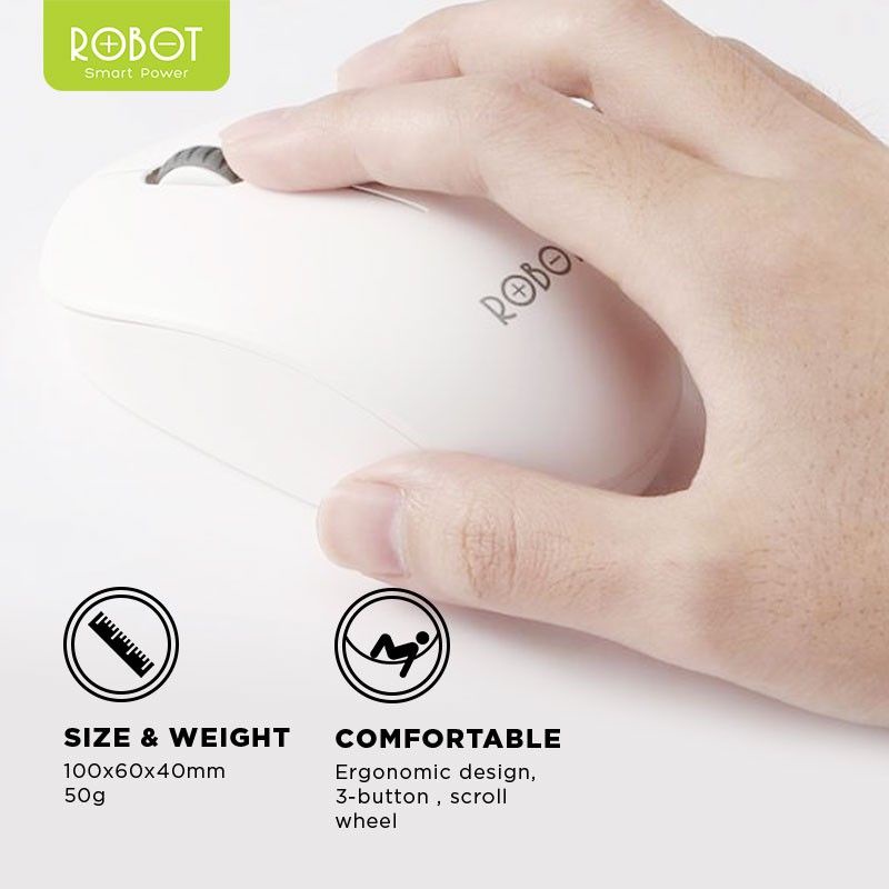 ROBOT M210 MOUSE WIRELESS GARANSI 1 TAHUN