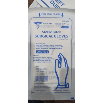 Sarung Tangan Sterile GP Care Non Powder / Pasang