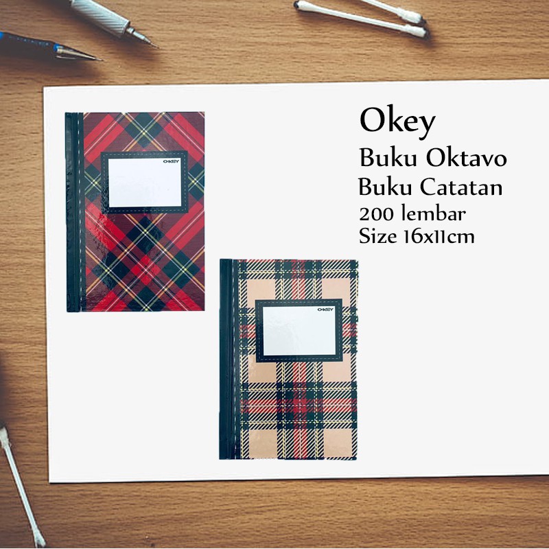 Okey / Buku Oktavo / Buku Catatan / 16x11cm / 200 lembar