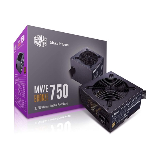 Power Supply PSU Cooler Master 750W 80+ MWE Bronze