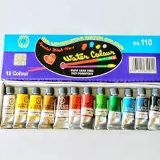 

Cat Air 12 warna Water Colour untuk melukis No. 110