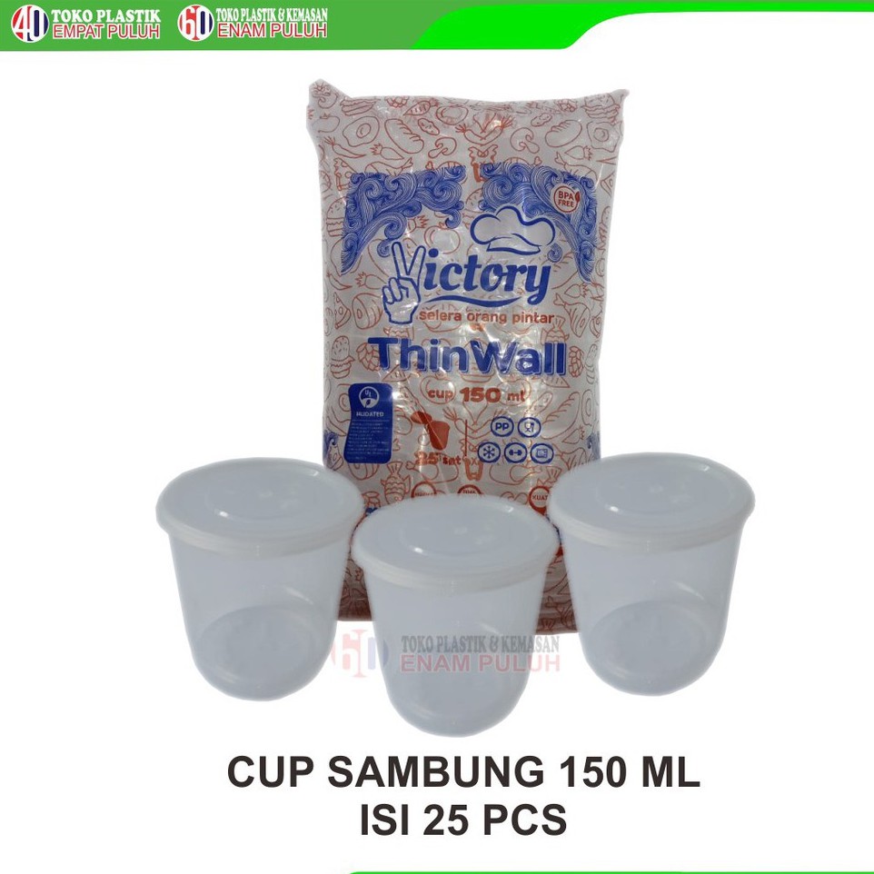 Sauce Cup 150ml cup saus isi 25pcs saus container 150ml cup plastik cup saus