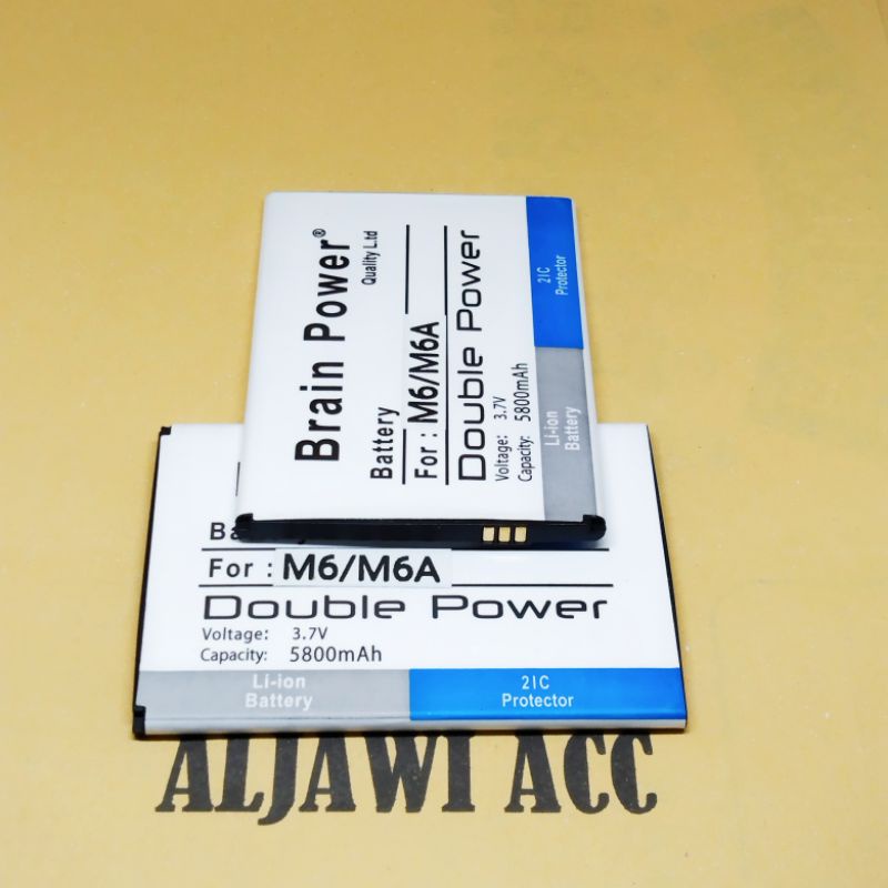 Baterai Batre Battery Cross Evercoss M6 / M6A  Doubel Power Battery