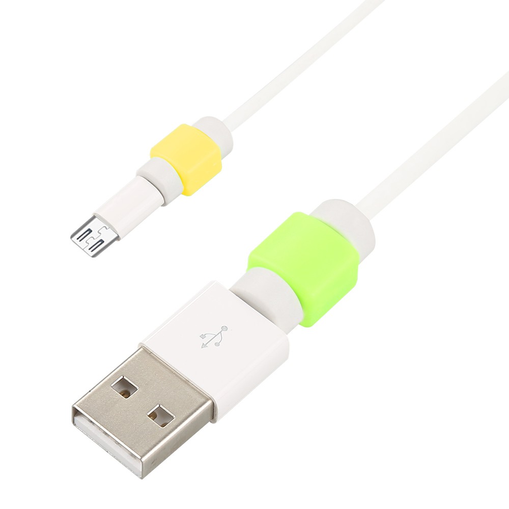 Pelindung Kabel Data Charger Usb Warna-Warni Untuk Iphone / Ipad