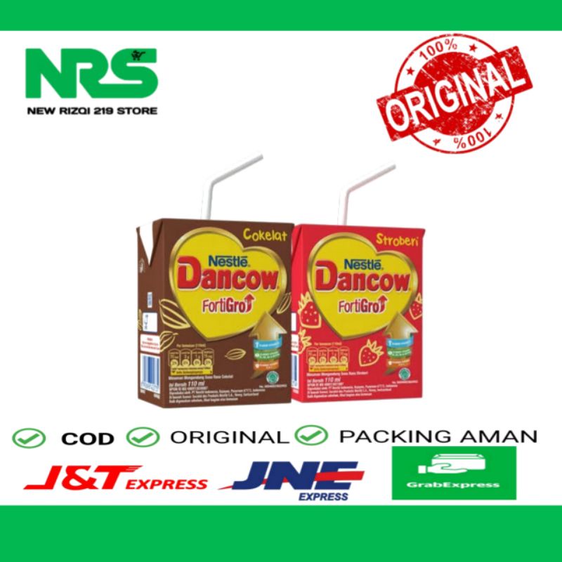 

Dancow Fortigo Susu UHT 110 ml Coklat Stroberi Usia Sekolah