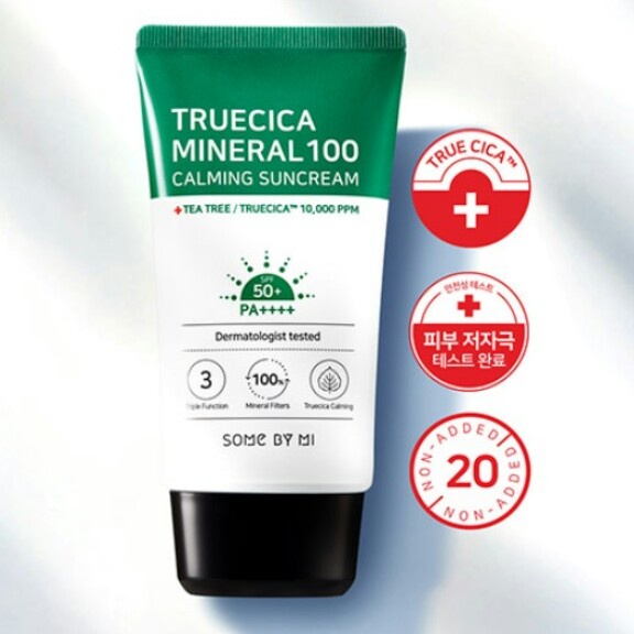 Some By Mi Truecica Mineral 100 Calming Sun Cream Sun BLOCK isi 50ml - ORIGINAL - BPOM