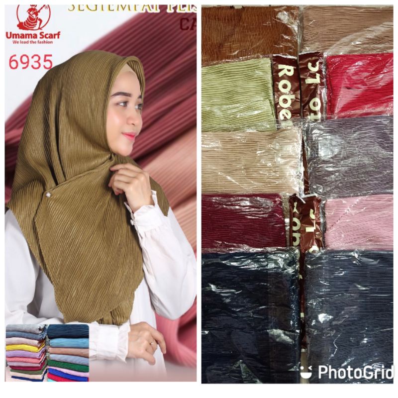 sale kerudung segi empat plisket 69