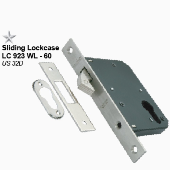 GRADINO/SOLID BADAN KUNCI/LOCKCASE SLIDING LC 923 WL - 60 US32D