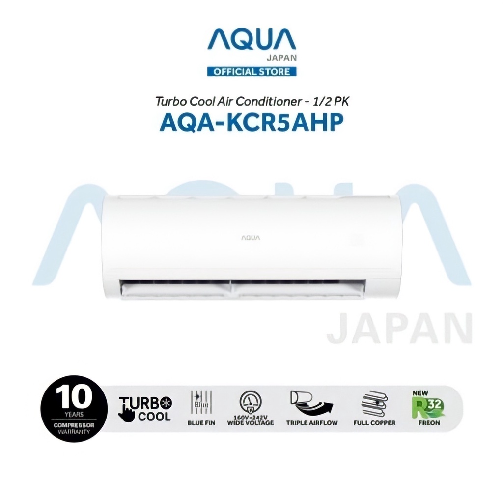 AQUA AC 1/2 PK 0,5 PK Standard AQA KCR5AHQ Blue Fin Fast Cooling 5AHQ