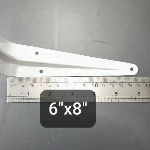 Siku Rak L 6&quot;x 8&quot; Putih / Shelf Bracket White Harga Per Pcs (A154)