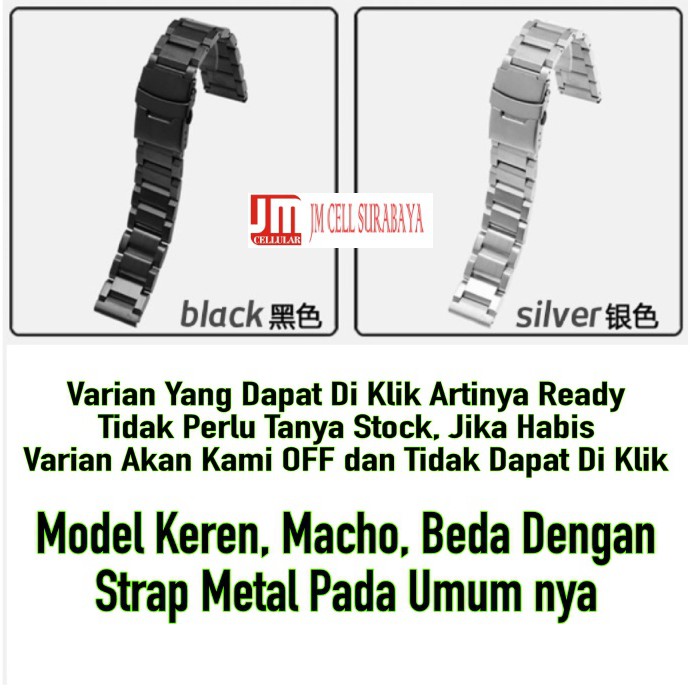 Tali Jam Suunto 7 / Spartan / Baro - Solid Strap Metal Stainless Steel