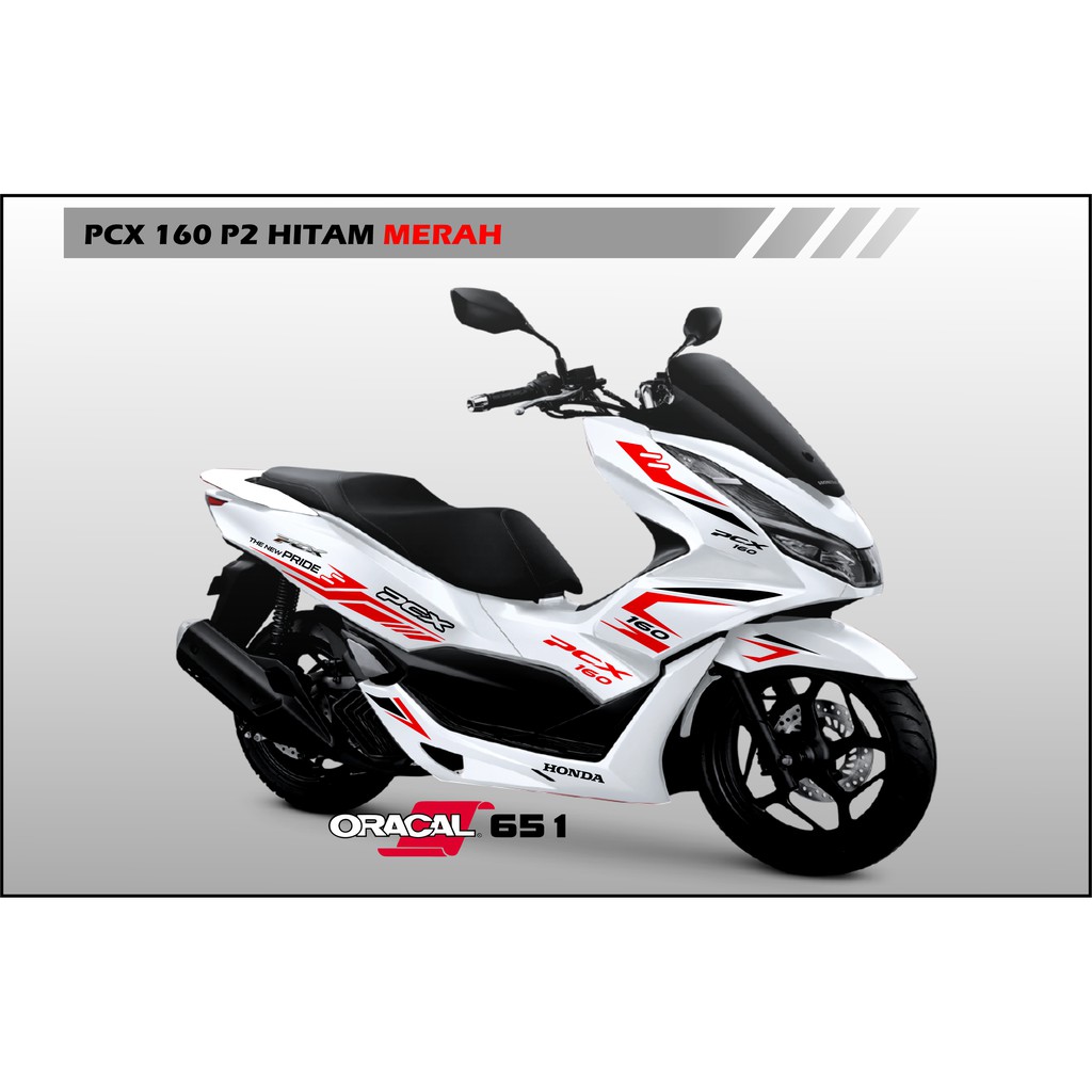 Sticker PCX 160 PUTIH Cutting Stiker New Pcx