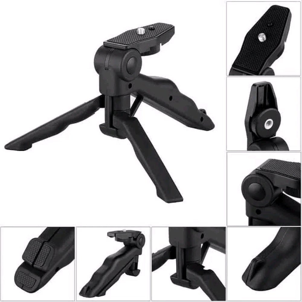 Mini Tripod HANDLE Folding 2 In 1 Vlog Smartphone Stabilizer Camera Kamera Smartphone Gagang Tongsis