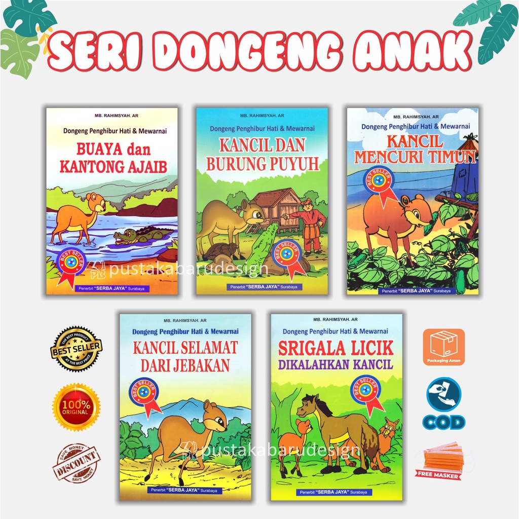 Jual Buku Cerita Anak Bergambar : Kancil Selamat Dari Jebakan / Kancil ...