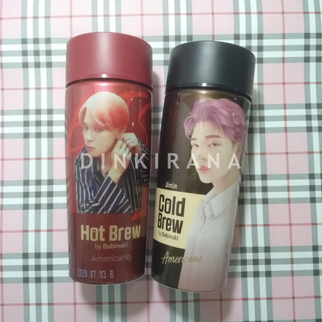 [SALE] JIMIN BTS X BABINSKI - HOT/COLD COFFEE BREW REUSABLE PLASTIC BOTTLE ONLY