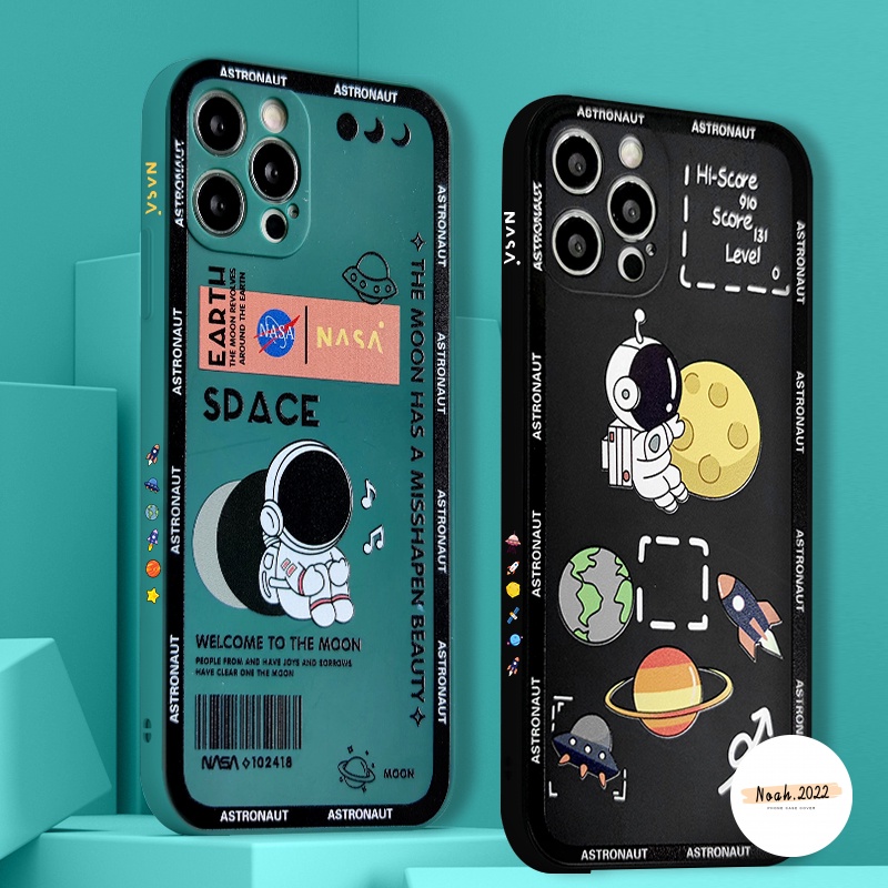 Soft Case Bahan Tpu Desain Astronot NASA Untuk Samsung A03S M22 A71 A52S A50 A03 A53 M11 A32 A72 A33 M11 A20S A12 A22 F22 M13S A1 A53 M12S A51 A3S A12