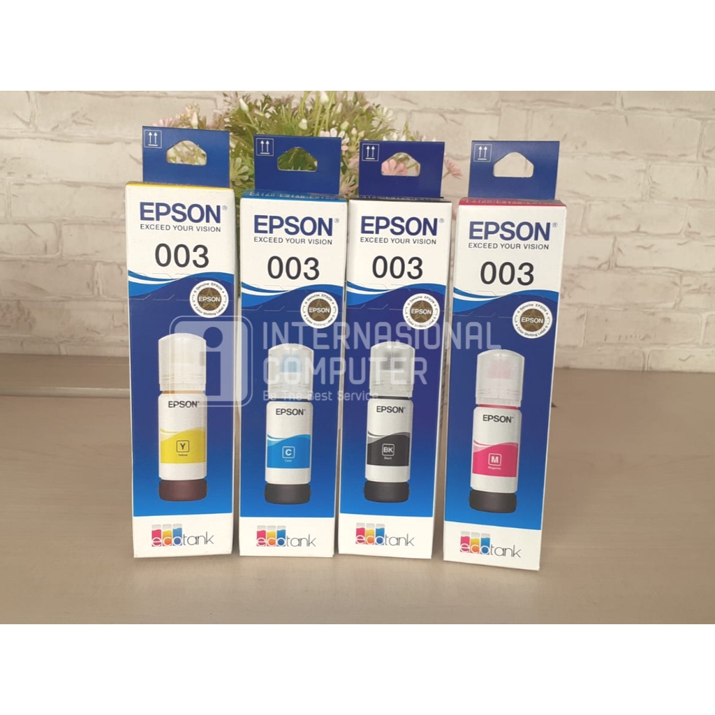 TINTA PRINTER EPSON 003 For Epson L3210/L3250/L1110 100% ORIGINAL