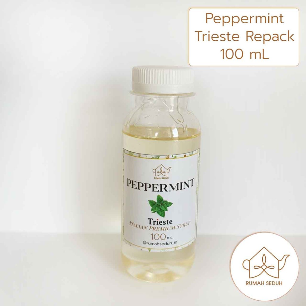 

100mL Sirup Peppermint merk Trieste - Peppermint Premium Syrup