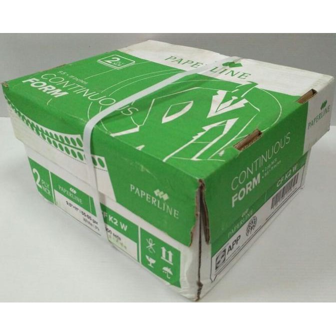 

Termurah Paperline Continuous Form 9 1/2 X 11 2 Ply (K2) | Kertas Komputer Offic