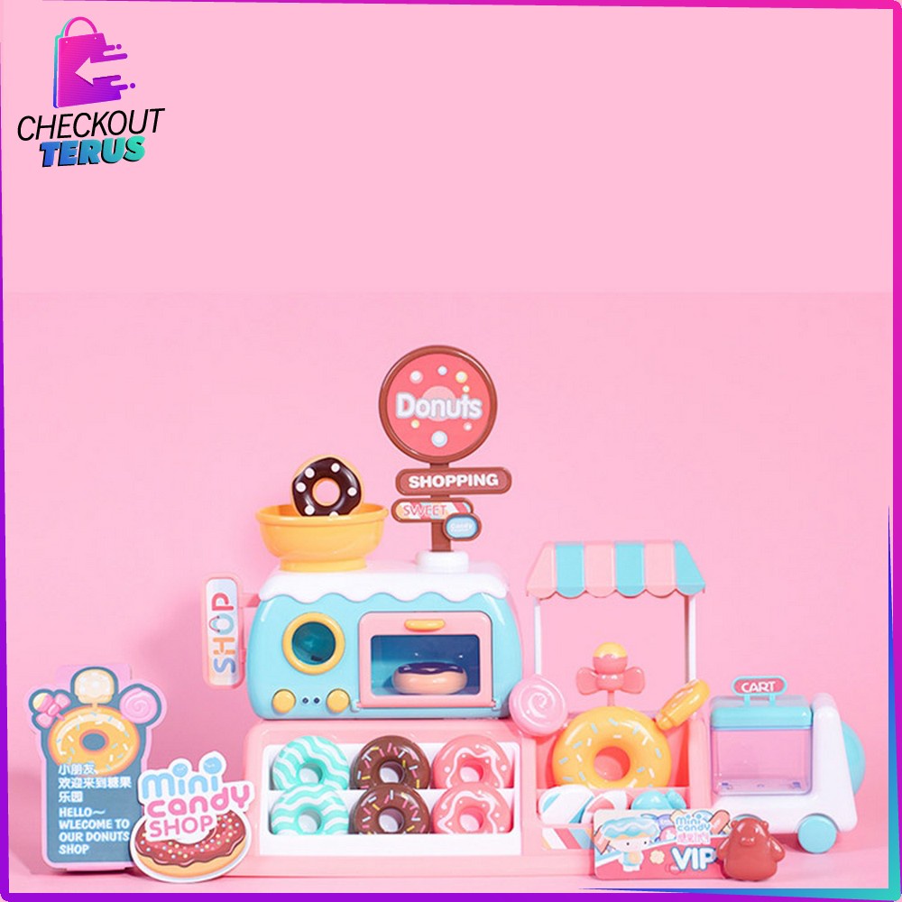 CT M29 Mainan Edukasi Anak Toko Donat 999-82 Mainan Dapur Anak Jualan Roti Donut bisa Untuk Hadiah Ultah