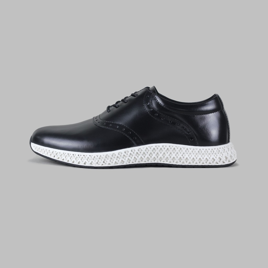 ARTAP Footwear - Sepatu Sneakers Pria Kulit Asli - Kluet PU Black White Sole