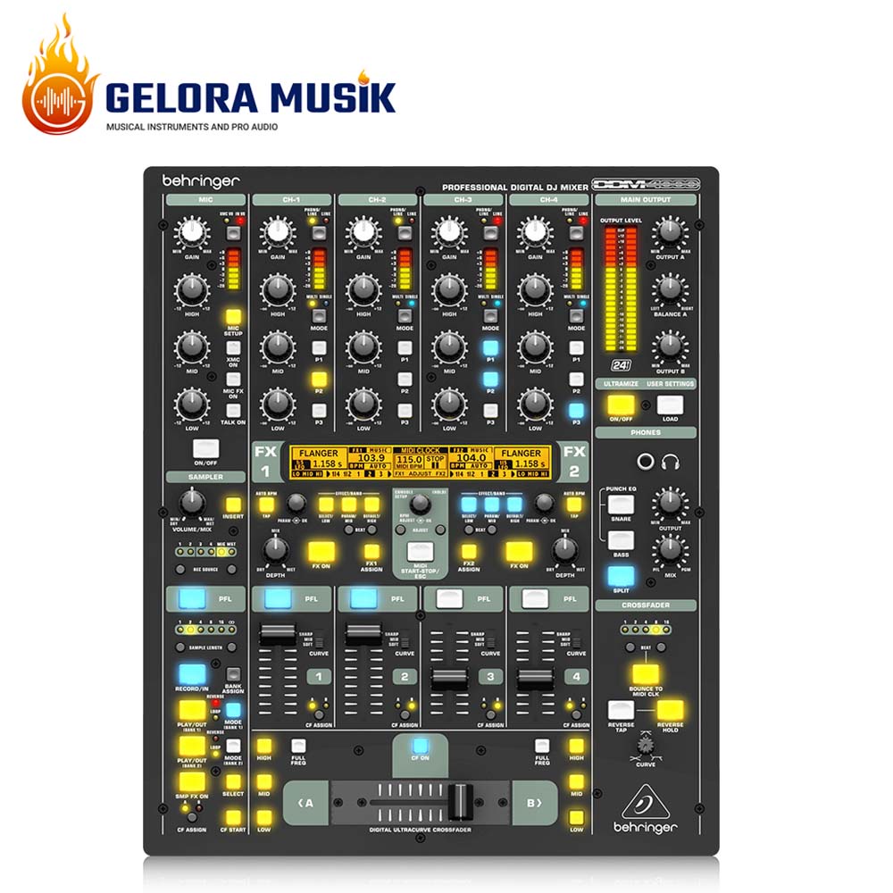 Behringer DDM4000 5 Channel Digital DJ Mixer