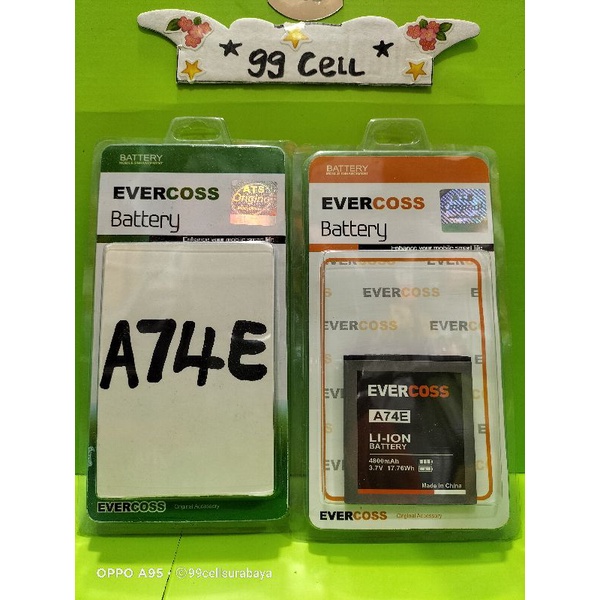 Battery batrai batre baterai Evercoss A74E original