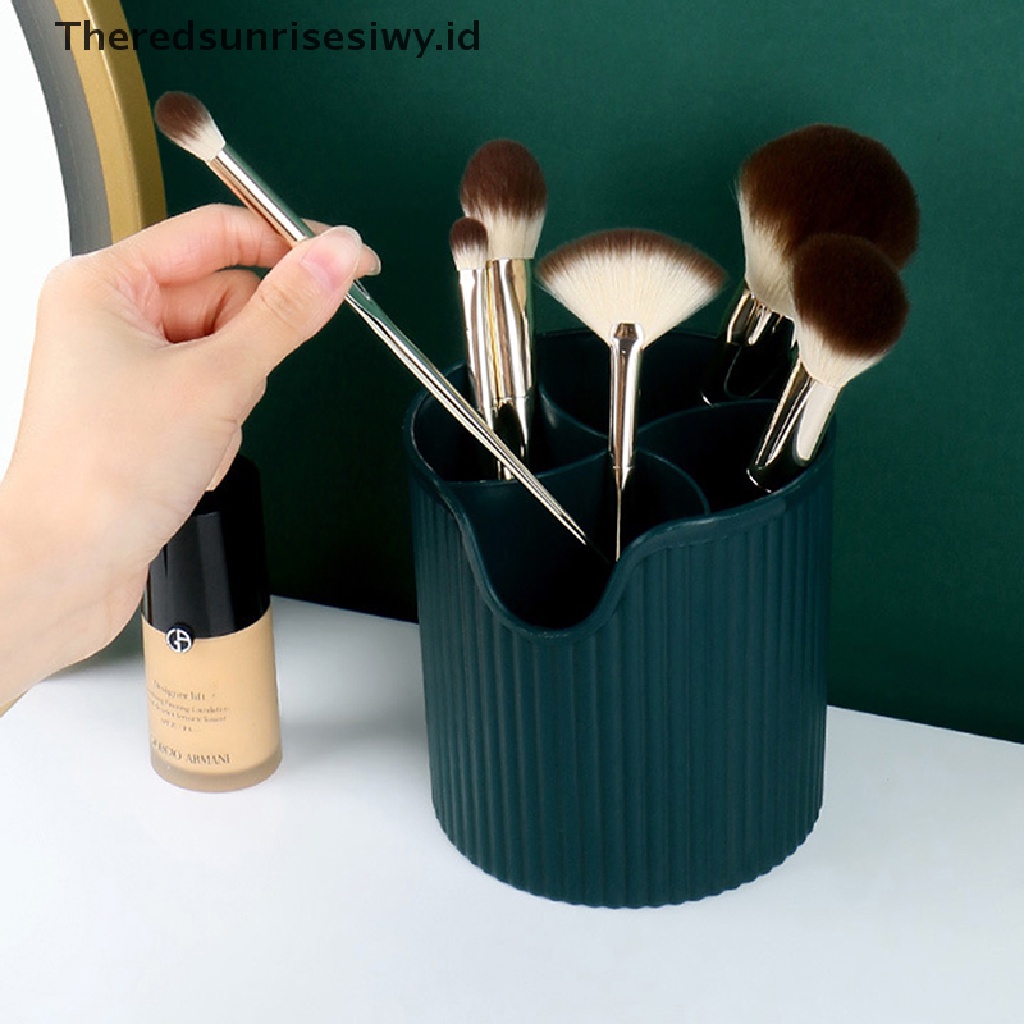 # Alat Rumah Tangga # Kotak Penyimpanan Brush Makeup Dengan 4 Sekat