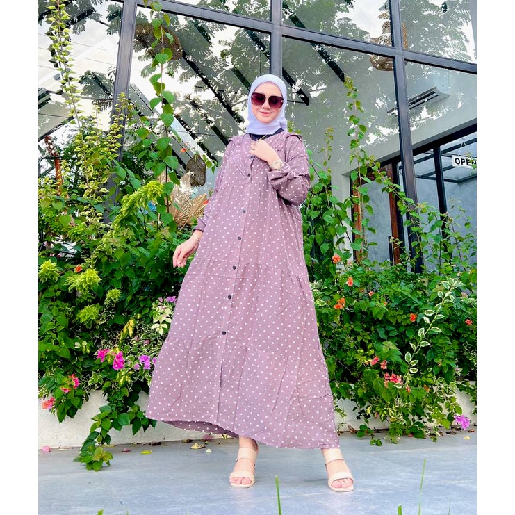 Aisyah Gamis Terbaru Kekinian Rayon Fashion Muslim Wanita