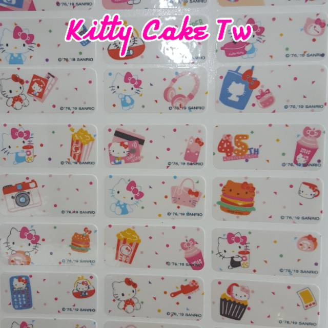

label nama KITTY CAKE TW size M tahan air