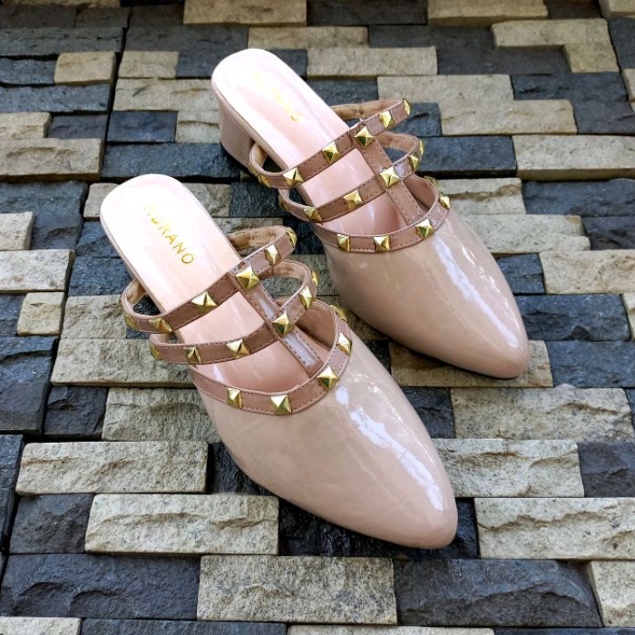 Murano Kevia Mocca Glossy Sepatu Big Size Jumbo 41-46