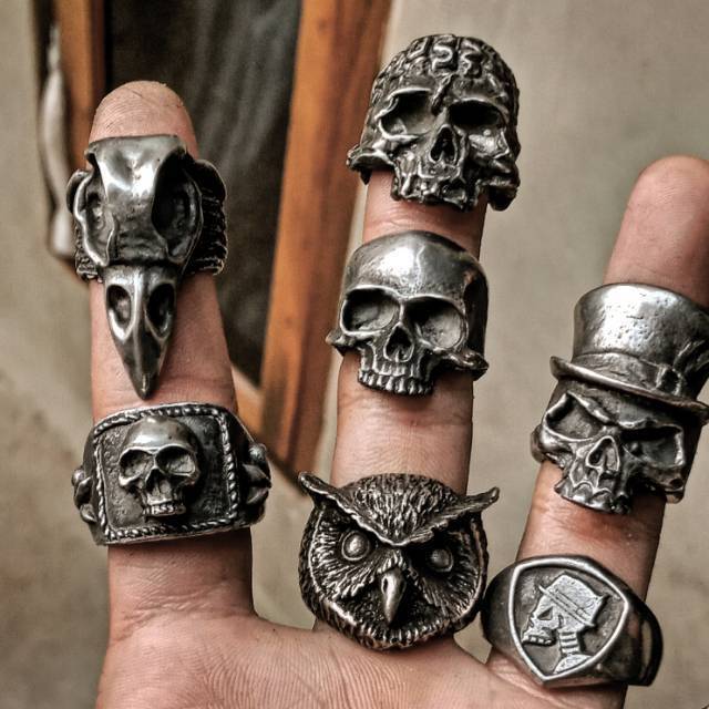 Skullring ringskull fourspeed metalwerks original (promo new year)