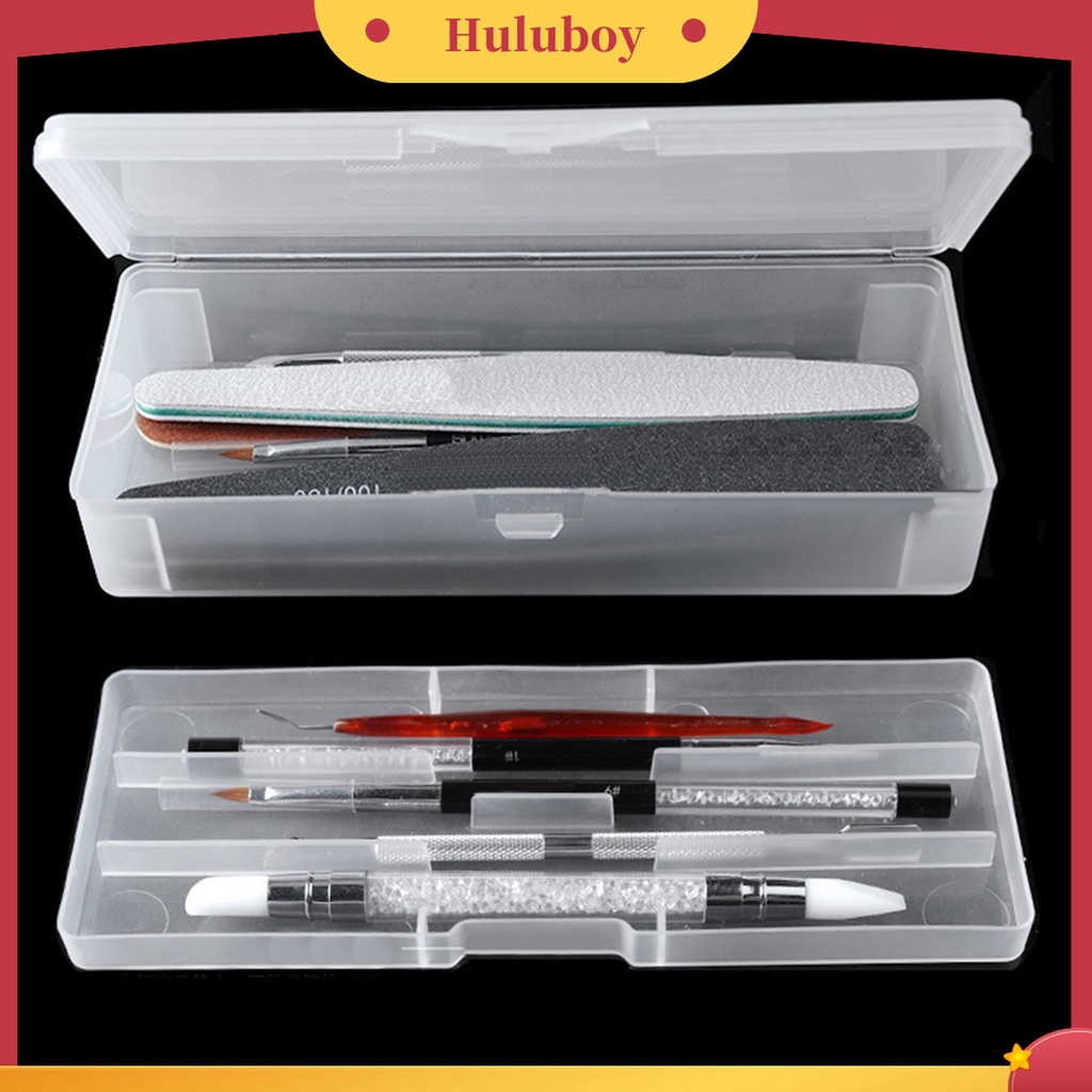 Huluboy Huluboy♡ Holder Penyimpanan Pena / Alat Manikur Multi Kompartemen Tekstur Matte Tahan Jamur