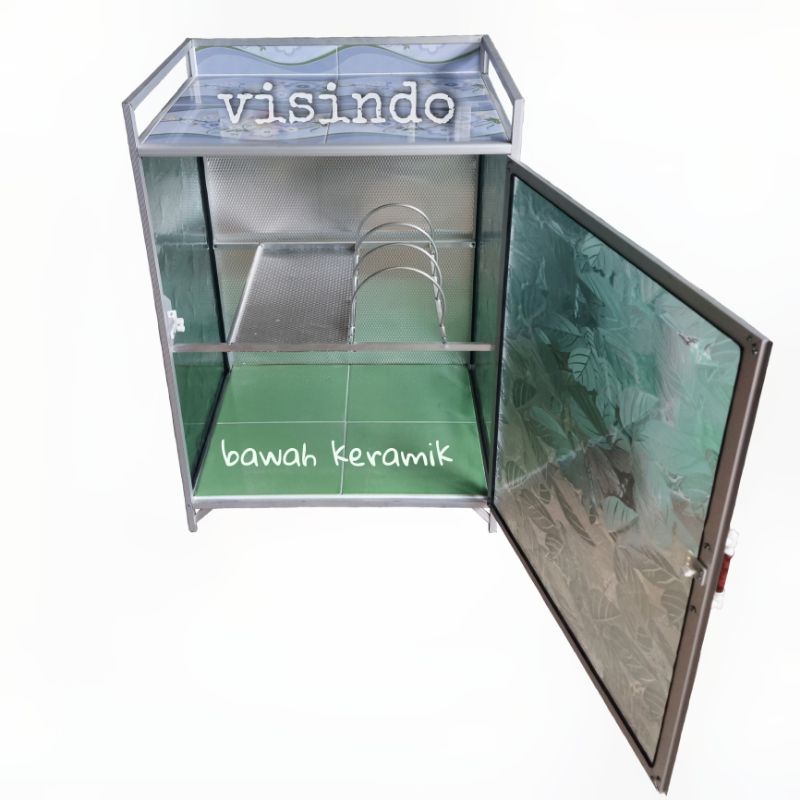 RAK KOMPOR MEJA KOMPOR 1 TUNGKU BAWAH KERAMIK