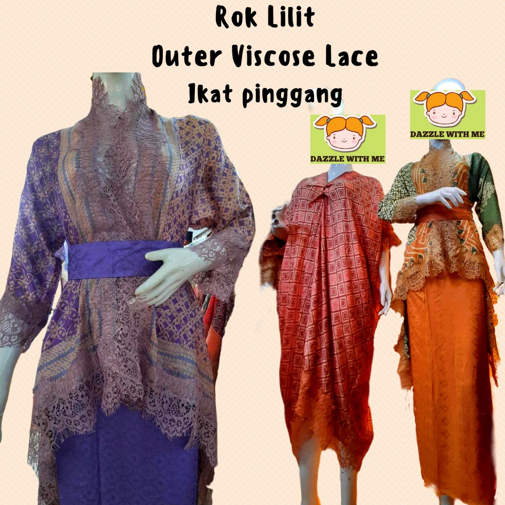 Rok Lilit Set (Outer Lace Viscose + Ikat Pinggang)