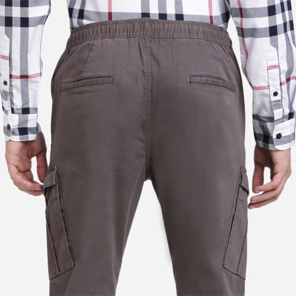 Celana Sirwal Jogger Cargo Laa Isbal untuk Ikhwan Model Outdoor